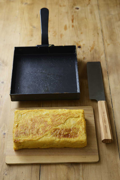 la base（ラバーゼ）鉄フライパン 玉子焼き器 18×18cm 日本製