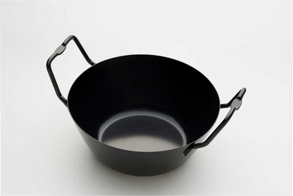 la base（ラバーゼ）鉄揚げ鍋 3点セット 22cm 油はね防止ネット付き IH対応 日本製 ＜ラッピング対象外＞