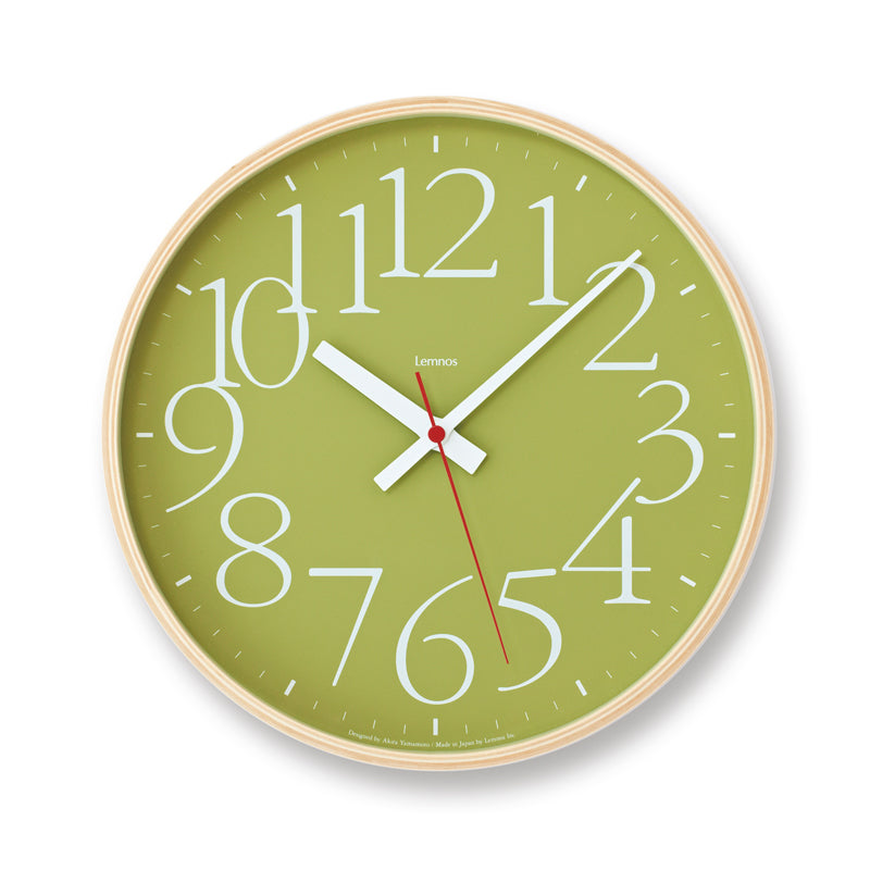 Lemnos AY clock RC（エーワイ クロック アールシー）グリーン  掛け時計  AY14-10 GN