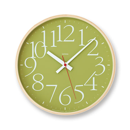 Lemnos AY clock RC（エーワイ クロック アールシー）グリーン  掛け時計  AY14-10 GN