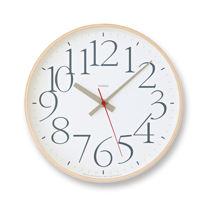 Lemnos AY clock RC（エーワイ クロック アールシー）ホワイト  掛け時計  AY14-10 WH