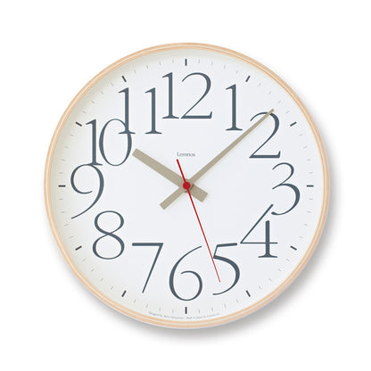 Lemnos AY clock RC（エーワイ クロック アールシー）ホワイト  掛け時計  AY14-10 WH
