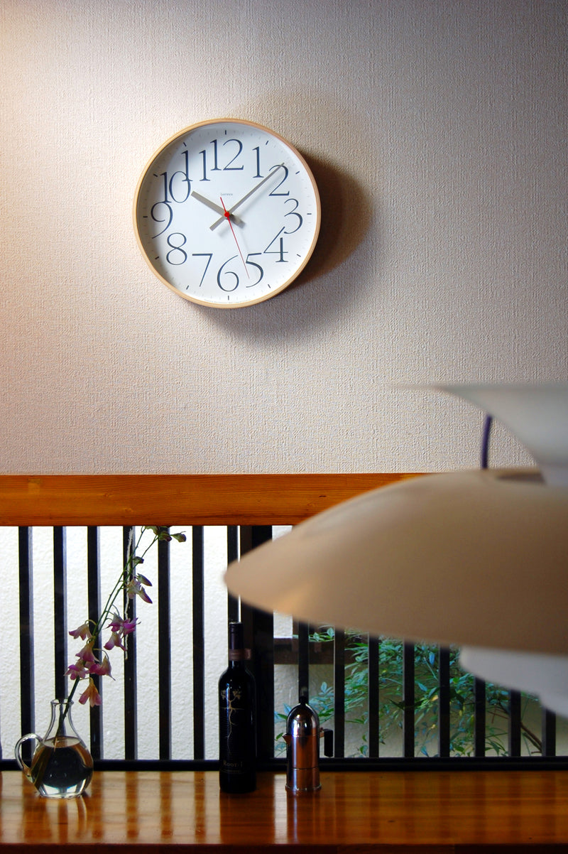 Lemnos AY clock RC（エーワイ クロック アールシー）ブラウン  掛け時計  AY14-10 BW