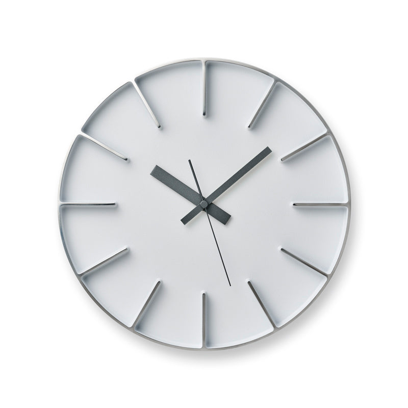 Lemnos Edge Clock（エッジ クロック）ホワイト 掛け時計 AZ24-08 WH