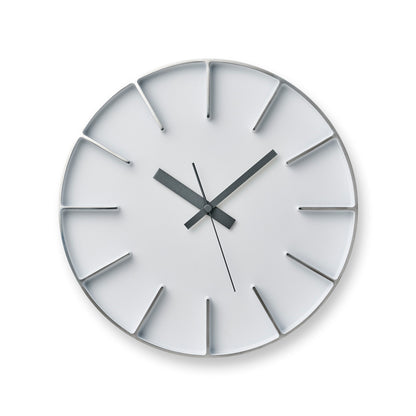 Lemnos Edge Clock（エッジ クロック）ホワイト 掛け時計 AZ24-08 WH