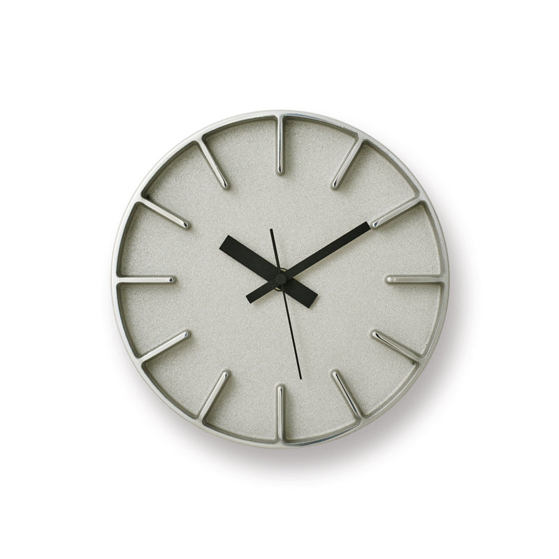 Lemnos Edge Clock（エッジ クロック）アルミニウム 掛け置き兼用 AZ-0116 AL