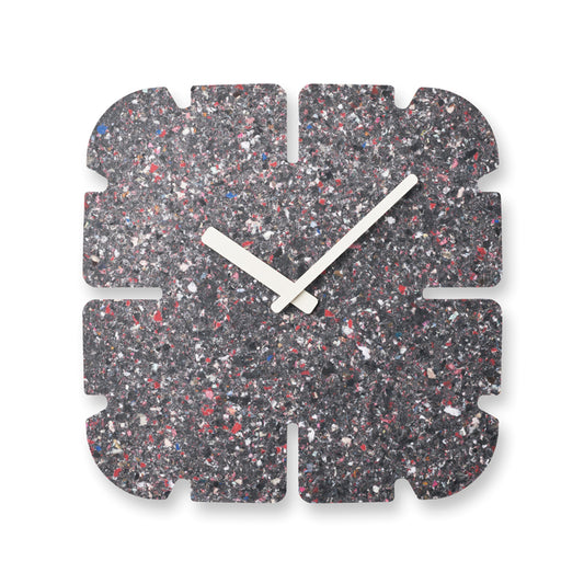 Lemnos PANECO CLOCK STONE（パネコ クロック ストーン）ミドル スリット四角 掛け時計  HIL22-11B MID