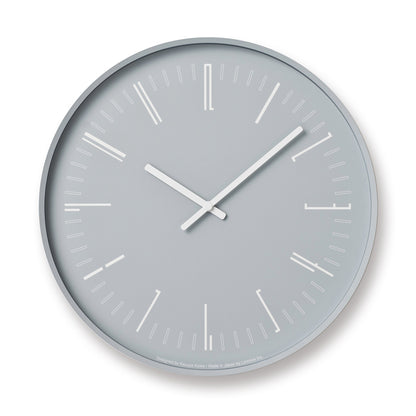 Lemnos Draw wall clock（ドロー ウォール クロック）グレー 掛け時計 KK18-13 GY