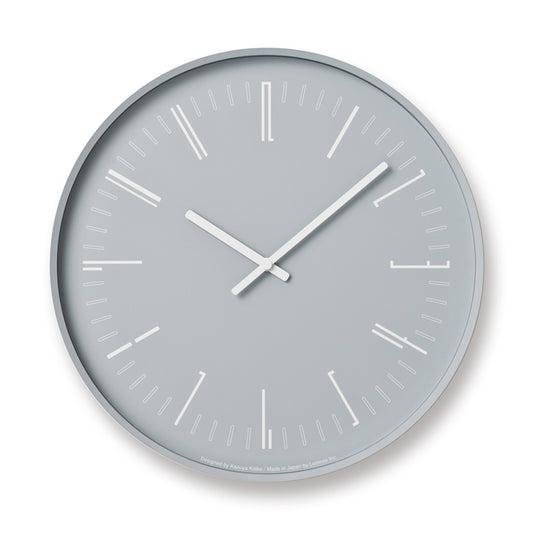 Lemnos Draw wall clock（ドロー ウォール クロック）グレー 掛け時計 KK18-13 GY