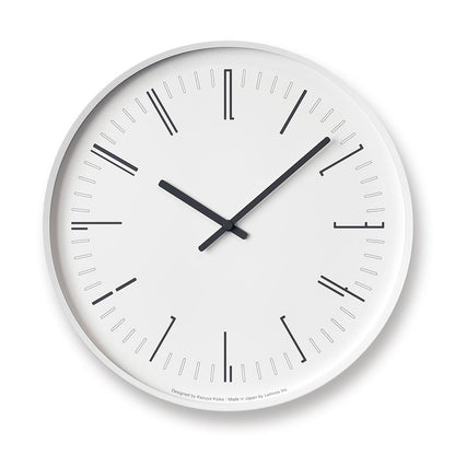 Lemnos Draw wall clock（ドロー ウォール クロック）ホワイト 掛け時計 KK18-13 WH