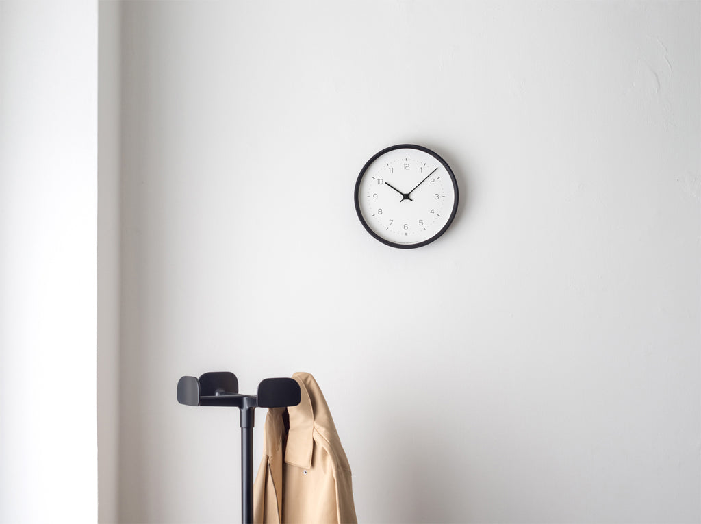 Lemnos NEUT wall clock（ニュート ウォール クロック）ブラック 掛け時計 KK22-09 BK