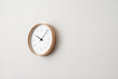 Lemnos NEUT wall clock（ニュート ウォール クロック）ナチュラル 掛け時計 KK22-09 NT