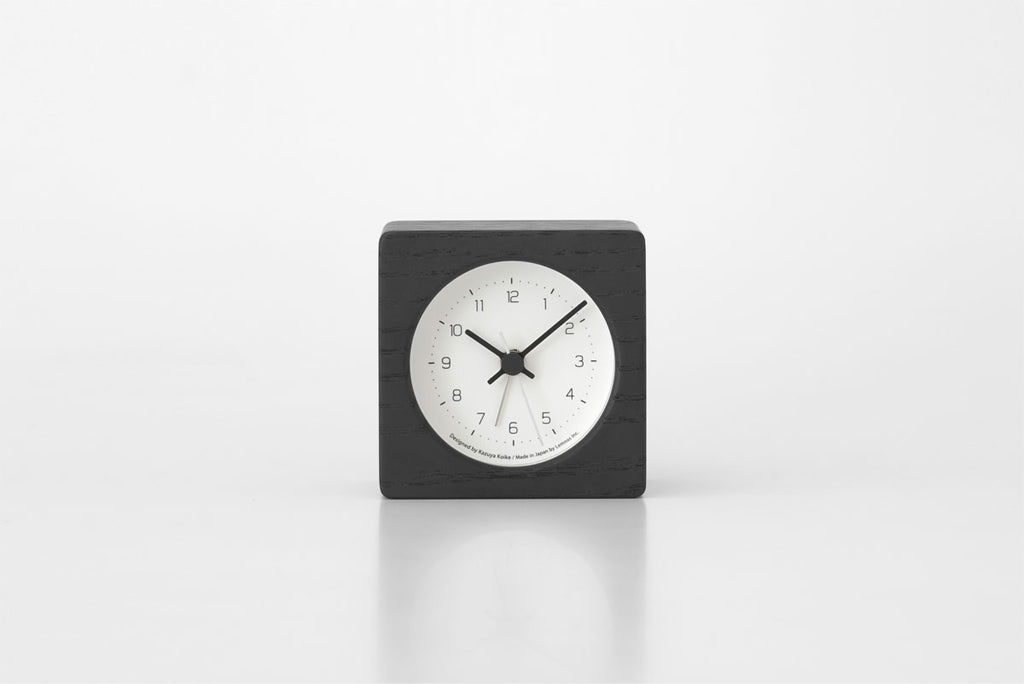 Lemnos NEUT alarm clock（ニュート アラーム クロック）ブラック 置き時計 KK24-09 BK