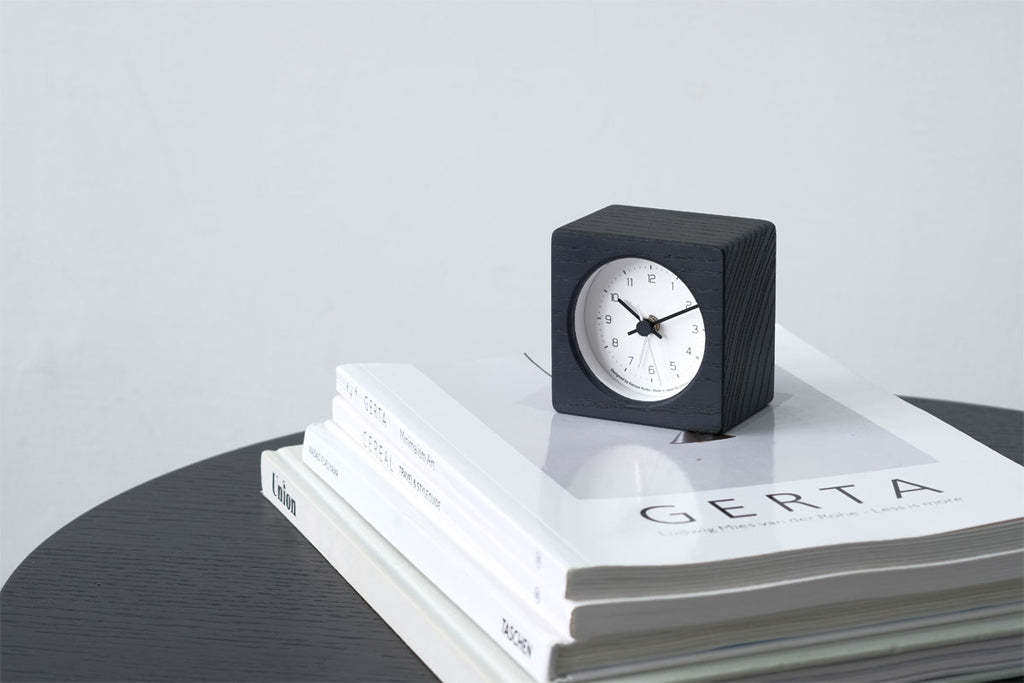 Lemnos NEUT alarm clock（ニュート アラーム クロック）ブラック 置き時計 KK24-09 BK
