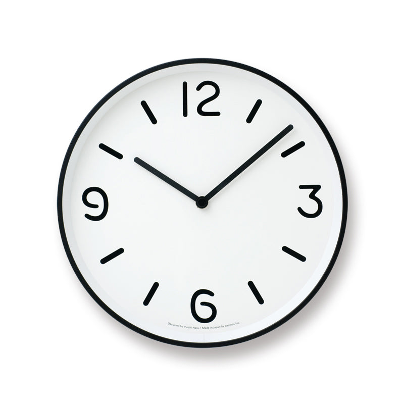 Lemnos MONO Clock（モノ クロック）ホワイト 掛け時計 LC10-20 A WH