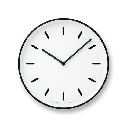 Lemnos MONO Clock（モノ クロック）ホワイト 掛け時計 LC10-20 B WH