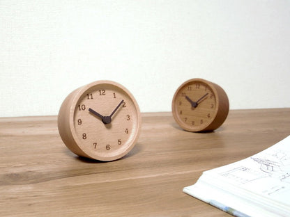 Lemnos MUKU desk clock（ムク デスク クロック）ブナ  置き時計  LC12-05 BN