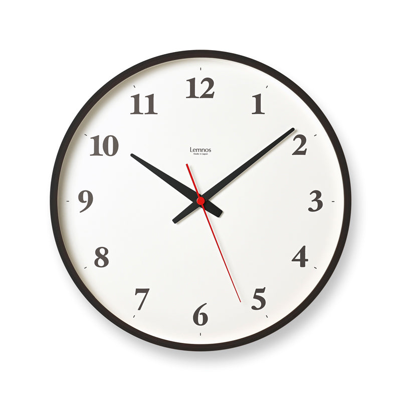Lemnos Plywood clock（プライウッド クロック）ナチュラル/ブラウン 壁掛け時計 LC21-06W