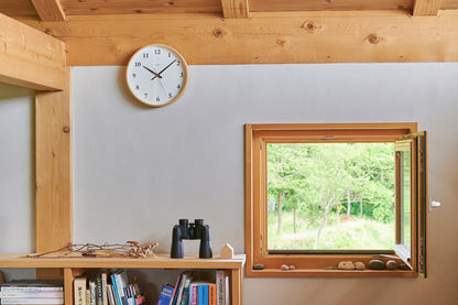 Lemnos Plywood clock（プライウッド クロック）ナチュラル/ブラウン 壁掛け時計 LC21-06W