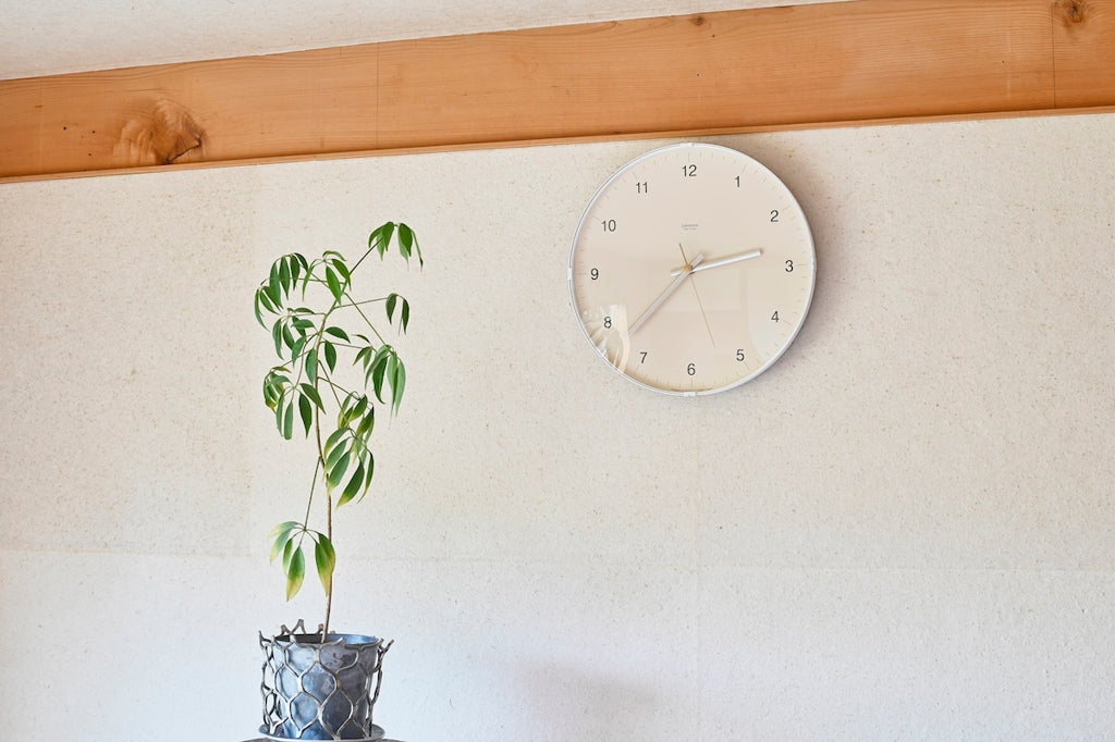 Lemnos Biome clock（バイオーム クロック）ベージュ 壁掛け時計 LC24-16 BG