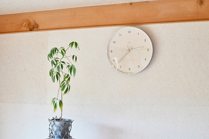 Lemnos Biome clock（バイオーム クロック）ベージュ 壁掛け時計 LC24-16 BG