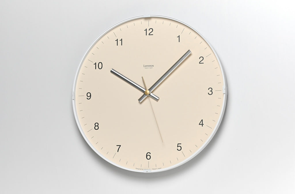 Lemnos Biome clock（バイオーム クロック）ベージュ 壁掛け時計 LC24-16 BG