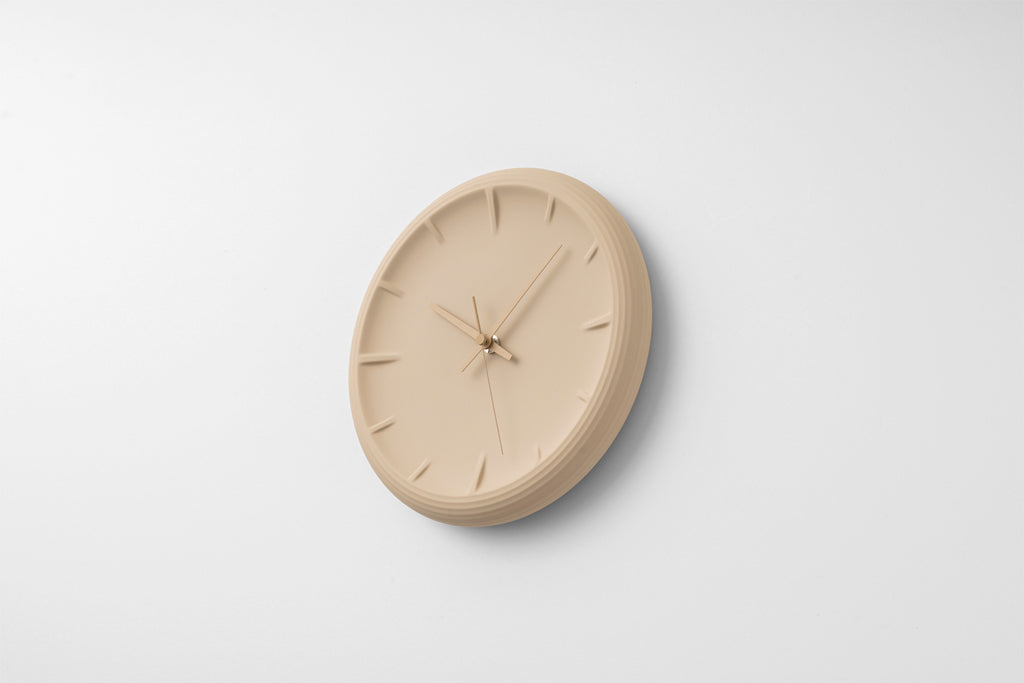 Lemnos RELIEF（レリーフ）ベージュ 掛け時計 RF22-06 BG