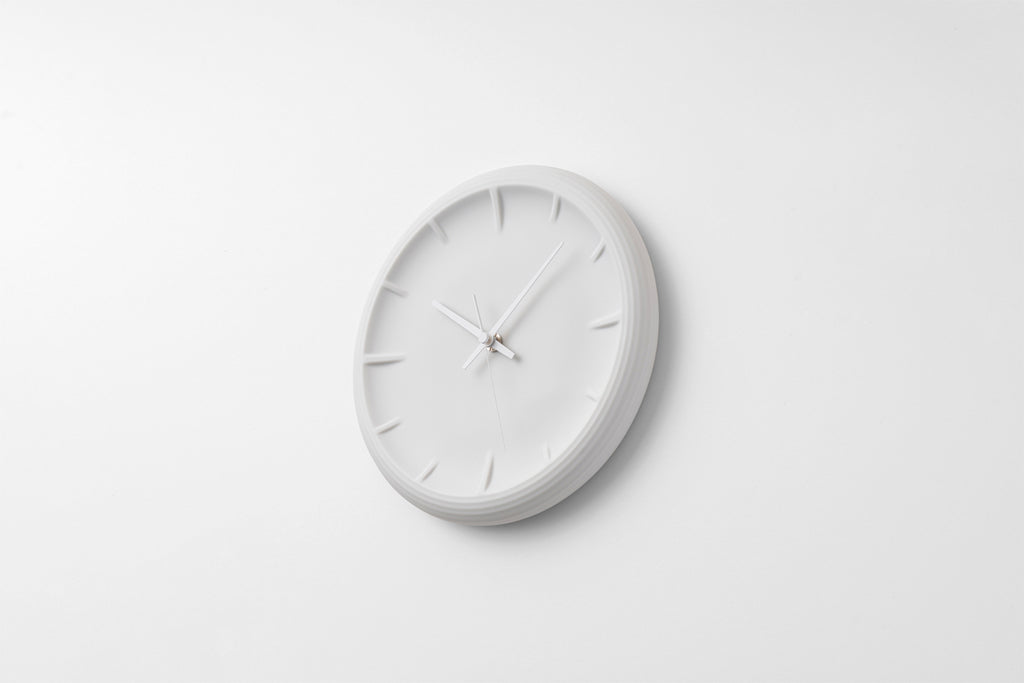 Lemnos RELIEF（レリーフ）ホワイト 掛け時計 RF22-06 WH