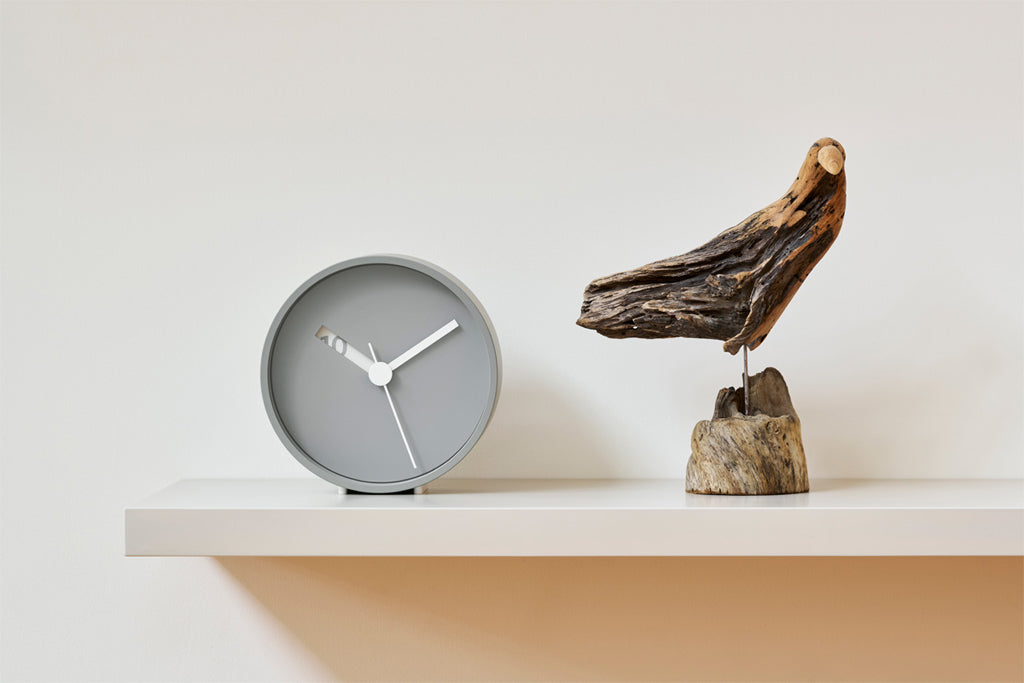 Lemnos Extra Normal Clock（エクストラノーマル クロック）グレー 掛け置き兼用 RM24-07 GY