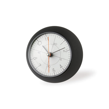 Lemnos earth clock less（アース クロック レス）ブラック/ホワイト 置き時計 TIL19-09
