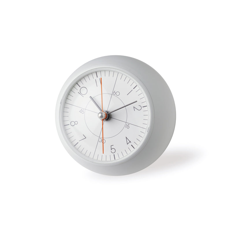 Lemnos earth clock less（アース クロック レス）ブラック/ホワイト 置き時計 TIL19-09