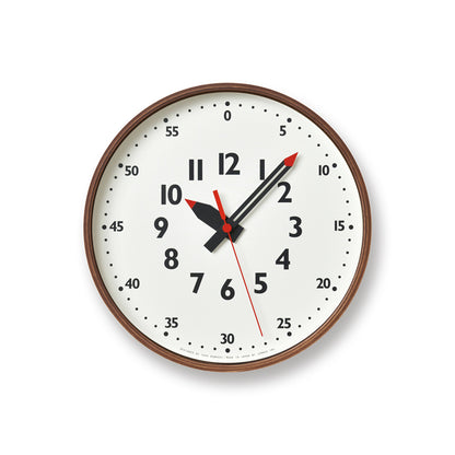 Lemnos fun pun clock  [ ふんぷんくろっく ]  壁掛け時計 Sサイズ ナチュラル/ブラウン YD14-08 Ｓ