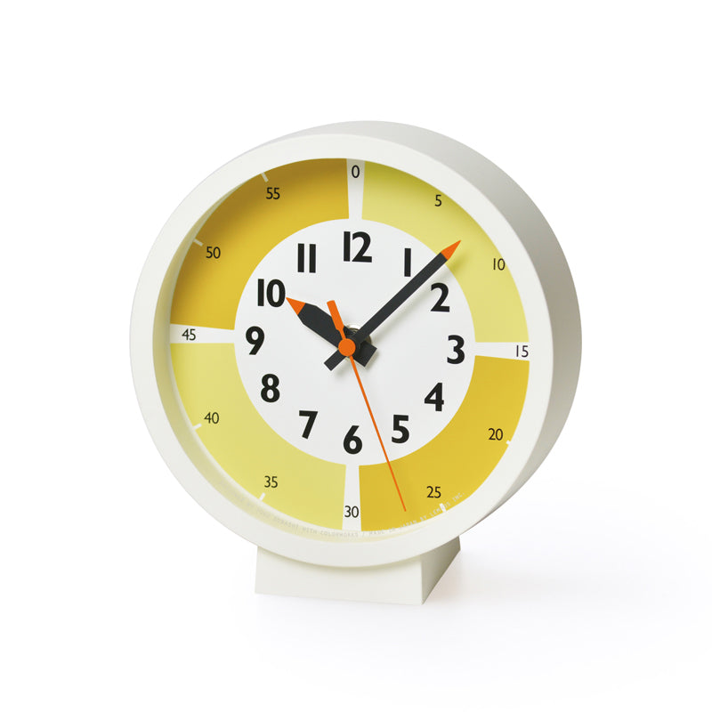 Lemnos fun pun clock with color! for table  [ ふんぷんくろっく ウィズ カラー フォア テーブル] カラー4色  YD18-05