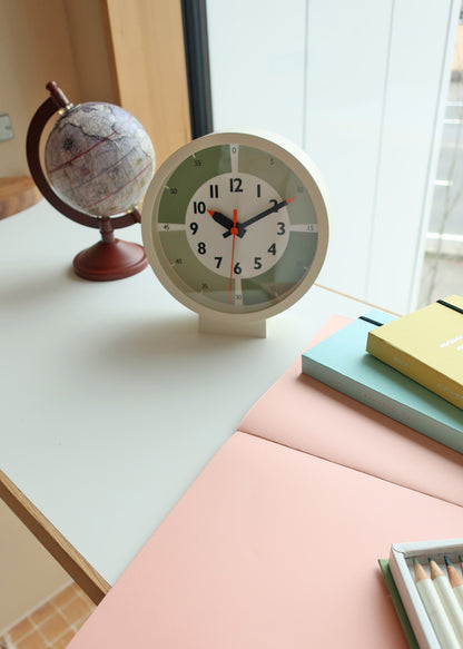 Lemnos fun pun clock with color! for table  [ ふんぷんくろっく ウィズ カラー フォア テーブル] カラー4色  YD18-05