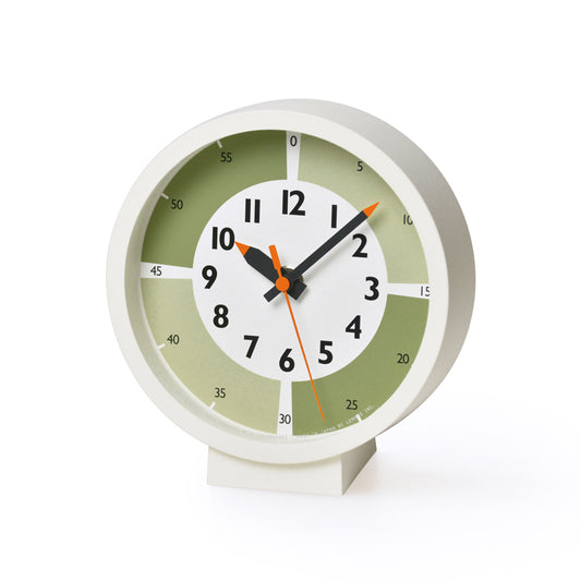 Lemnos fun pun clock with color! for table  [ ふんぷんくろっく ウィズ カラー フォア テーブル] カラー4色  YD18-05