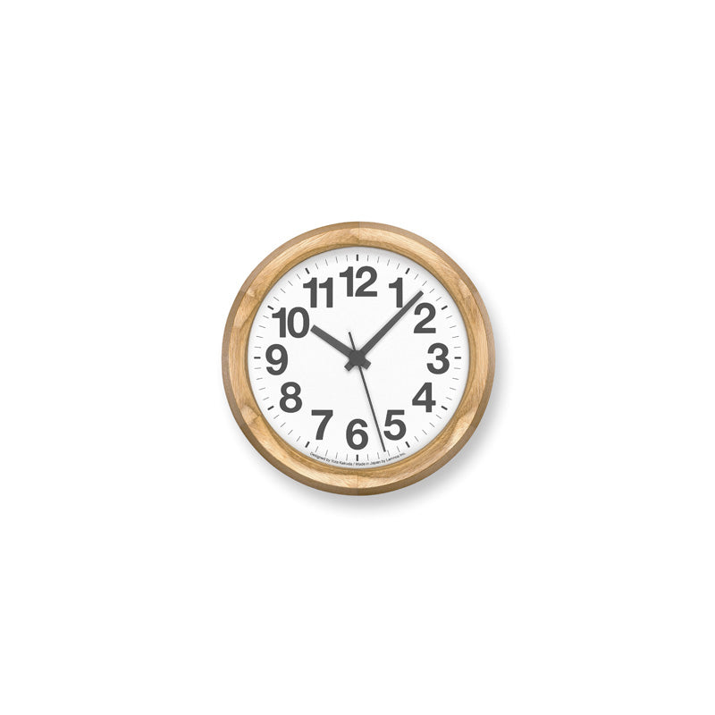 Lemnos Clock A Small OAK（クロック エー スモール オーク）掛け時計 YK24-14