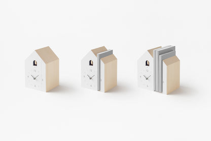 Lemnos cuckoo-collection（カッコーコレクション）bookend（ブックエンド）置き時計 NL19-01