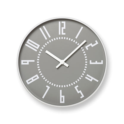 Lemnos eki clock  [エキ クロック]  掛時計 ホワイト/グレー/ブラック