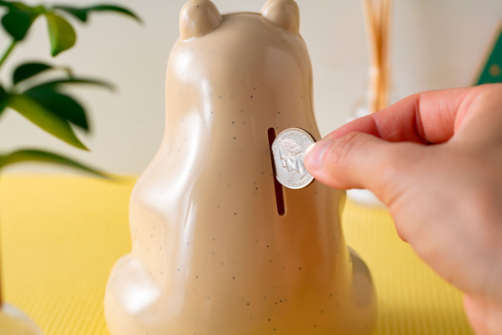 シロクマ 貯金箱