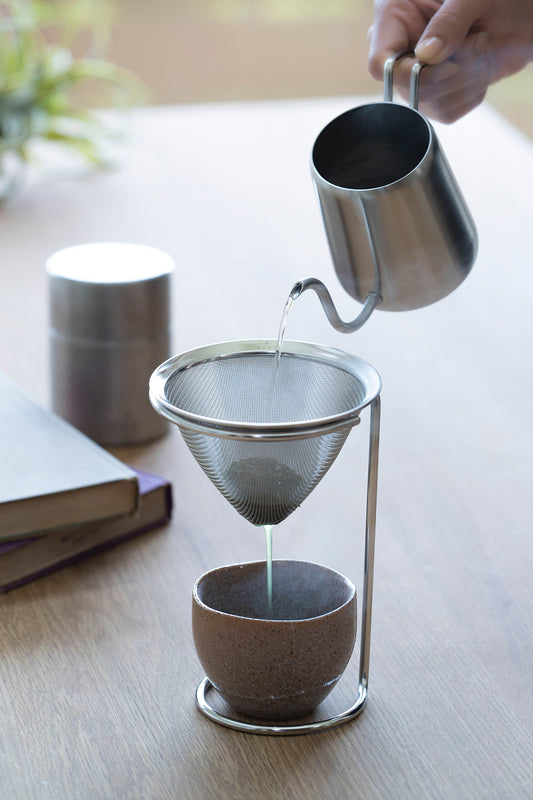 茶考具 ドリッパー&スタンド ステンレス製 日本製 【メーカー欠品中 6月中旬入荷予定】