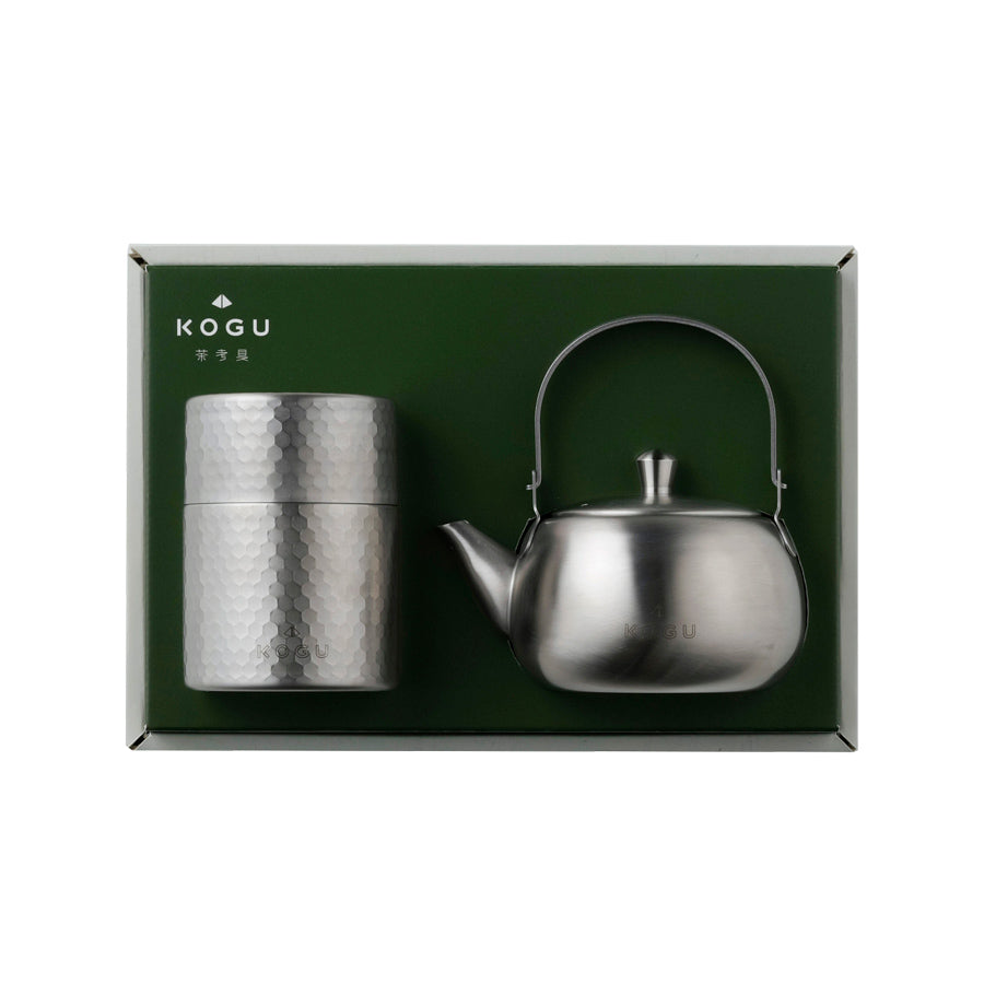 茶考具 2点Cセット（急須・茶筒） ステンレス製 日本製