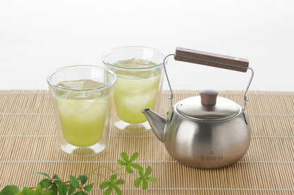 茶考具 急須 木柄 茶こし付き ステンレス製 日本製