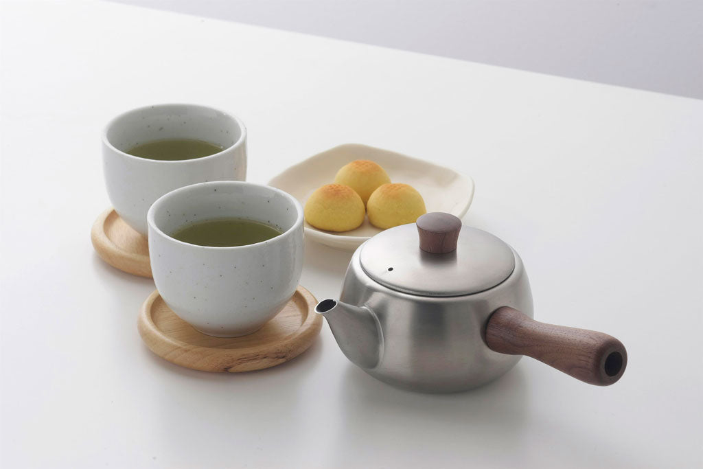 茶考具 急須 横手 茶こし付き ステンレス製 日本製