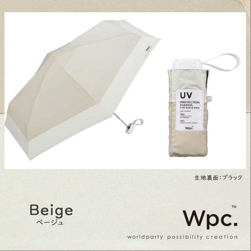 Wpc.ワールドパーティ 遮光切り継ぎタイニー 日傘 折りたたみ《801-13134-102》