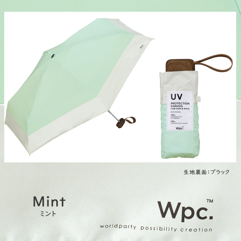 Wpc.ワールドパーティ 遮光切り継ぎタイニー 日傘 折りたたみ《801-13134-102》